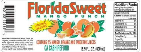 Custom water bottle label example