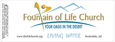 Custom water bottle label example