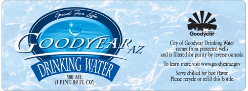 Custom water bottle label example