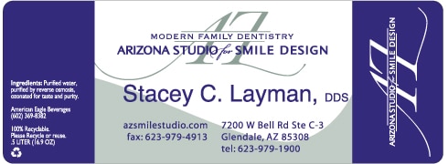 Custom water bottle label example