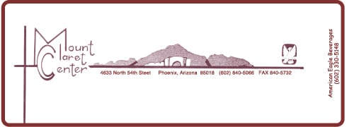 Custom water bottle label example