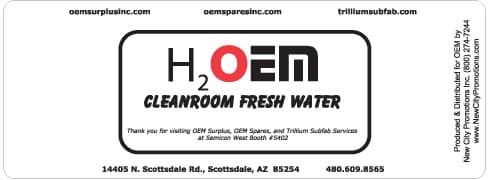 Custom water bottle label example