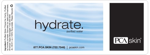 Custom water bottle label example