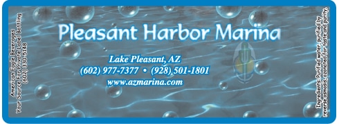 Custom water bottle label example