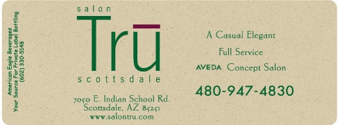 Custom water bottle label example