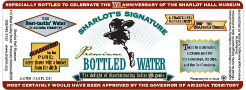 Custom water bottle label example