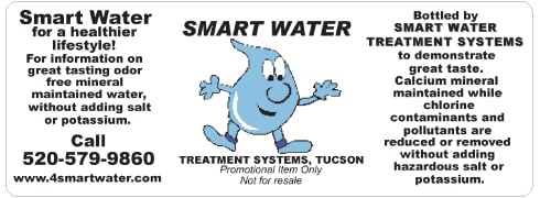 Custom water bottle label example