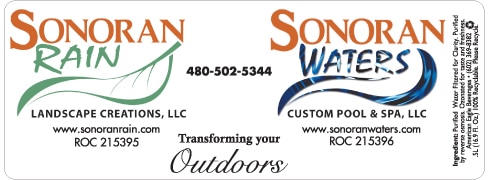 Custom water bottle label example