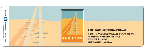 Custom water bottle label example