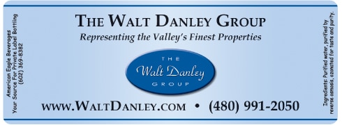 Custom water bottle label example