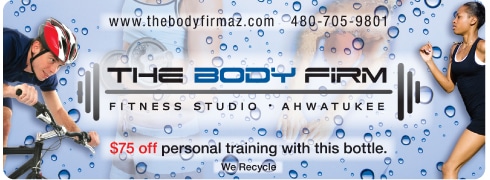 Custom water bottle label example