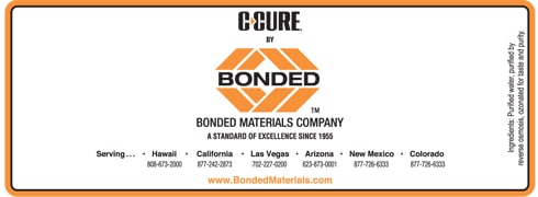 Custom water bottle label example