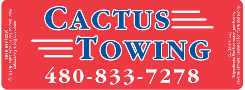 Custom water bottle label example